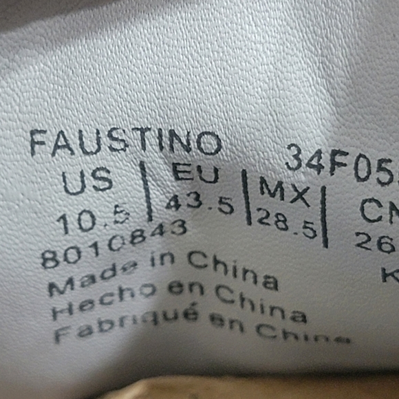 NWOT Calvin Klein Men's Faustino Washed Leather Oxfords Men's Size 10.5 - Picture 12 of 13